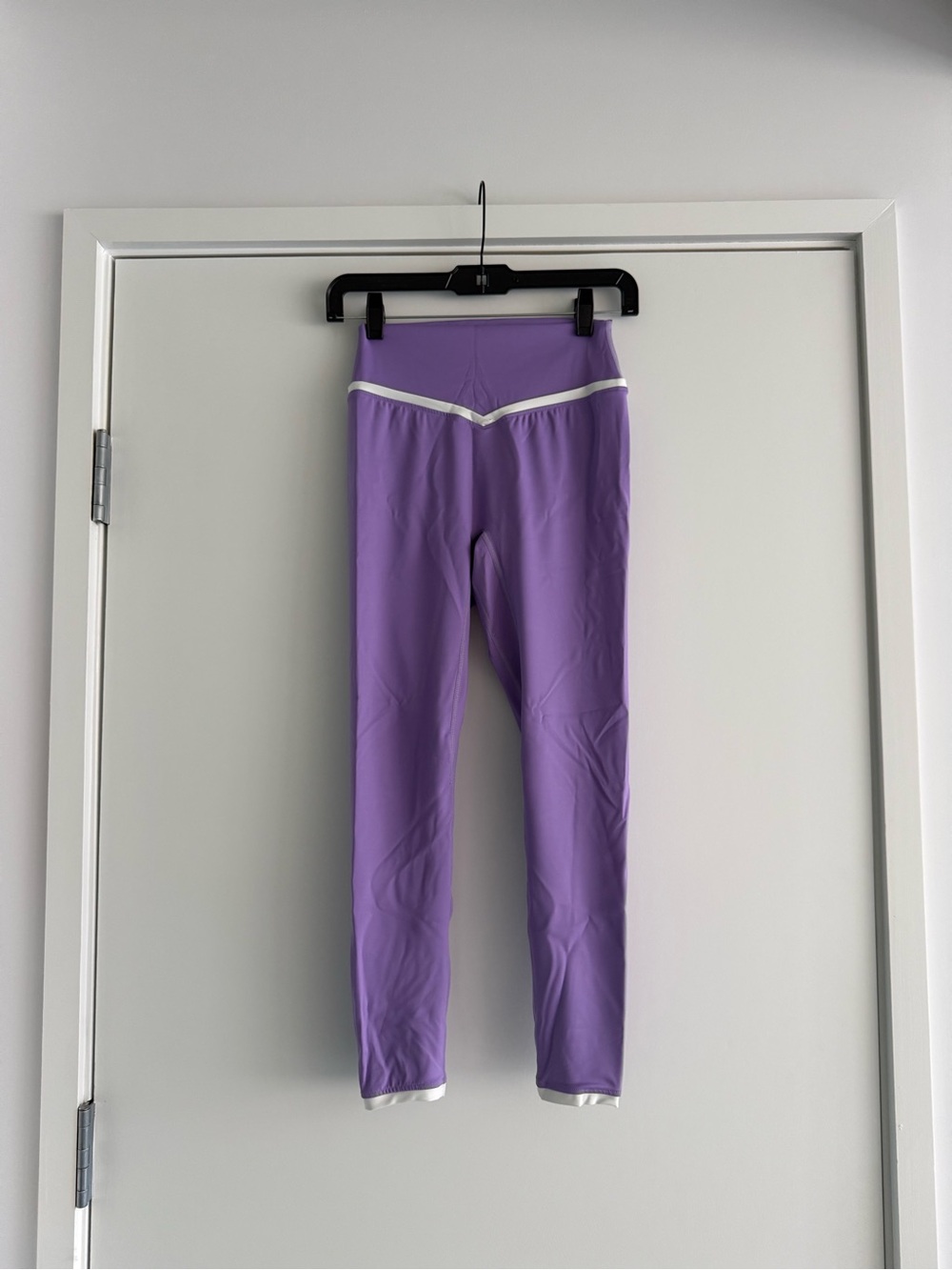 FRN Purple Leggings with White Trim